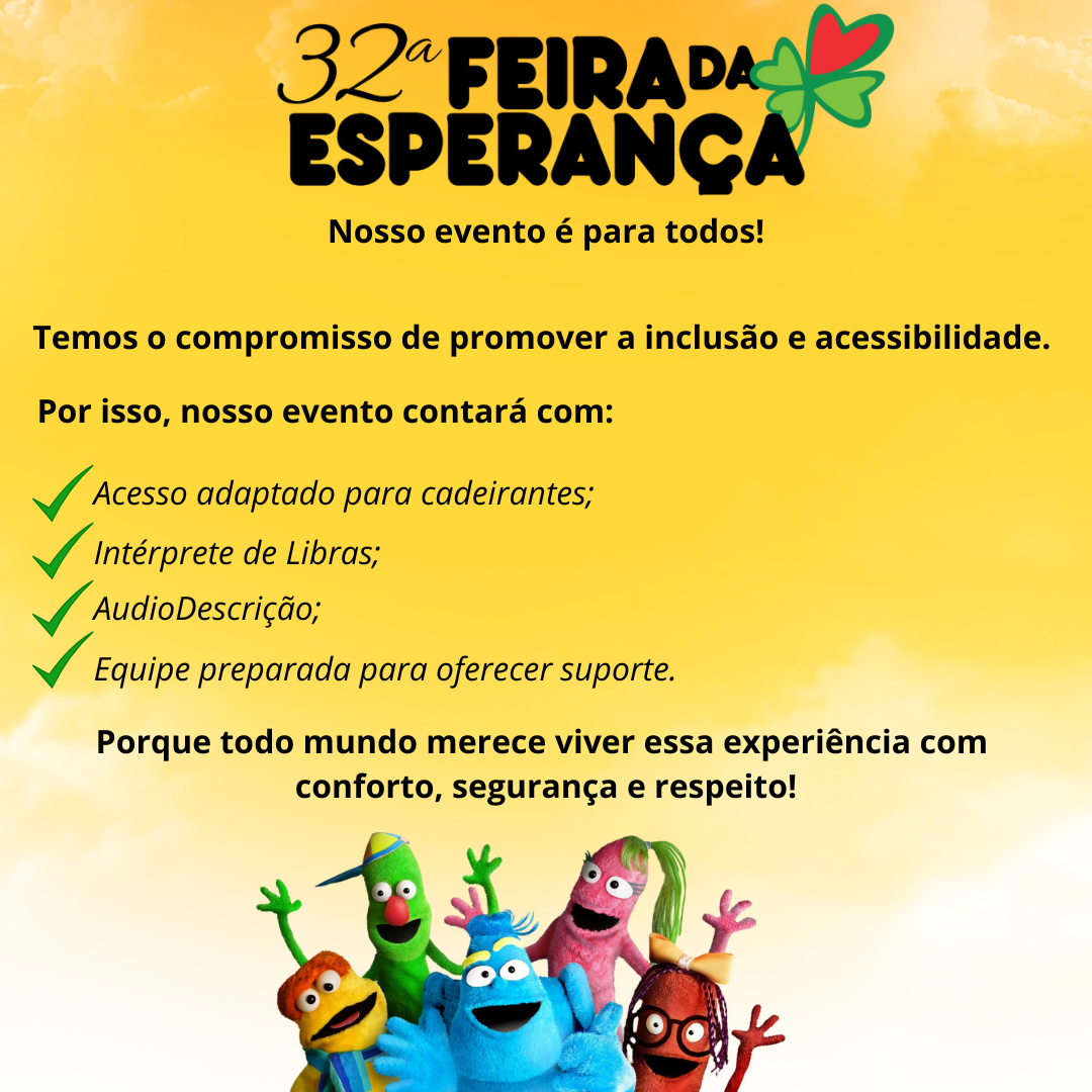 Audiodescrição da Imagem - 32ª Feira da Esperança 
